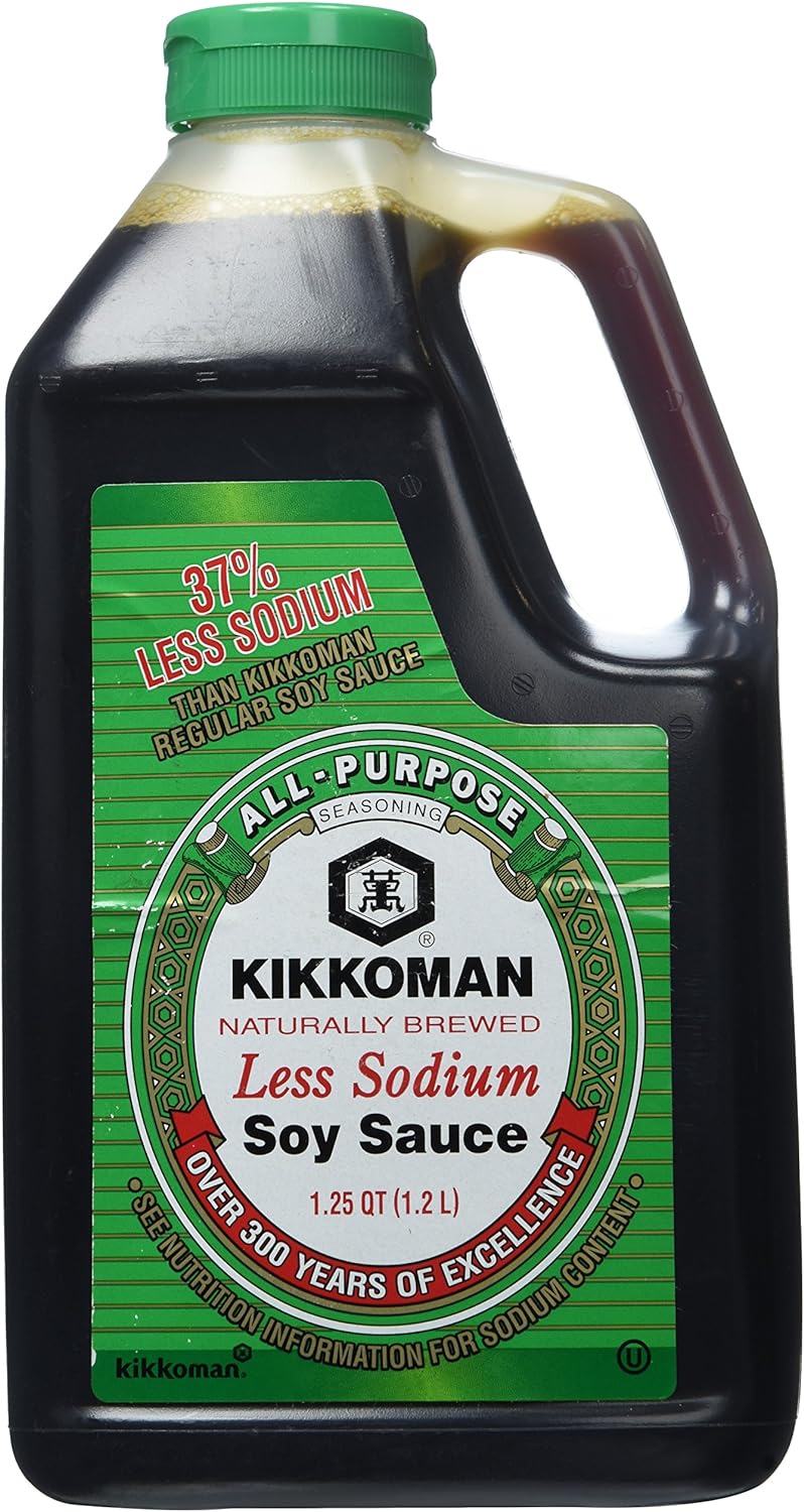 Kikkoman Traditionally Brewed Less Sodium Soy Sauce Sauce
