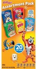 Kellogg's Assortment Pack Variety Pack Cold Breakfast Cereal