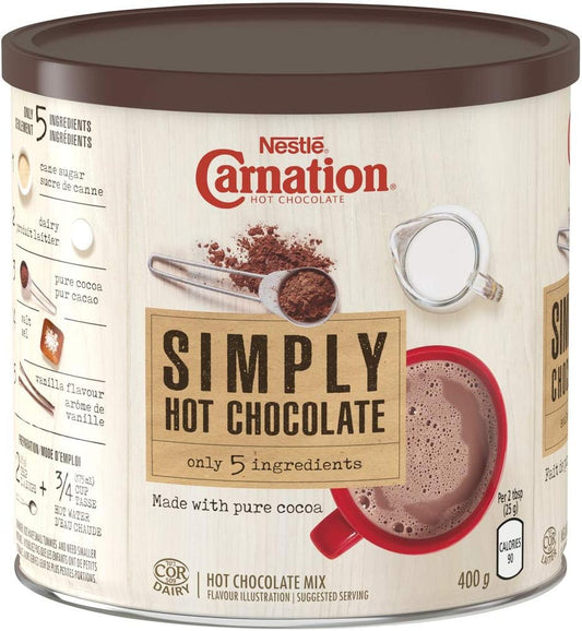 Carnation Hot Chocolate, Simply, Canister