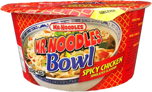 MR. NOODLES BOWL SPICY CHICKEN (Pack of 12)