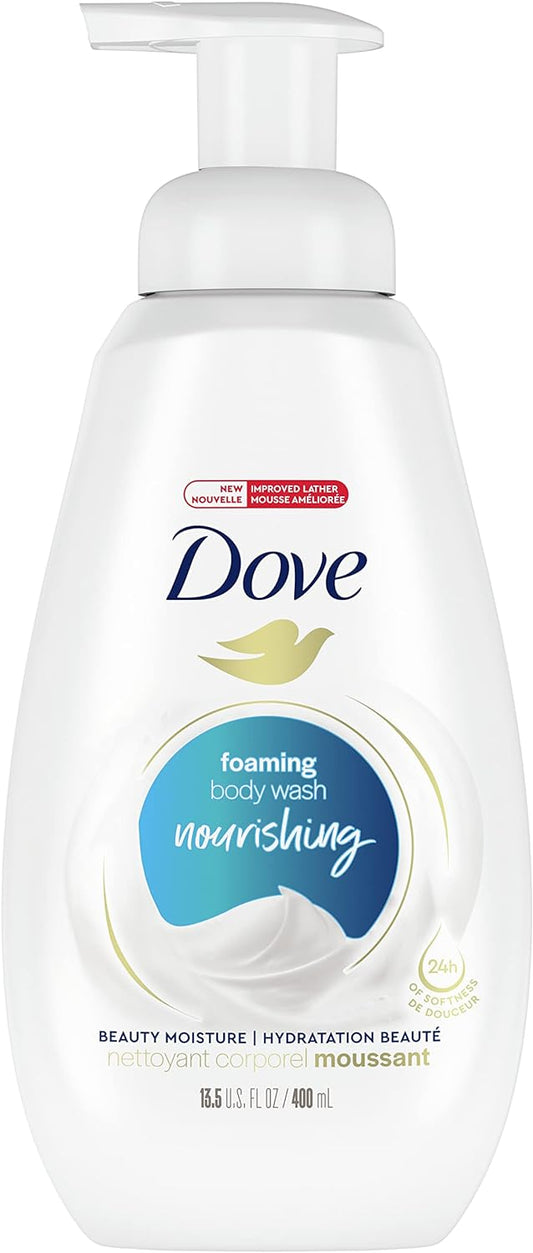 Dove Nourishing Foaming Body Wash for 24 hours of softness Beauty Moisture body cleanser with 100% skin-natural moisturizers