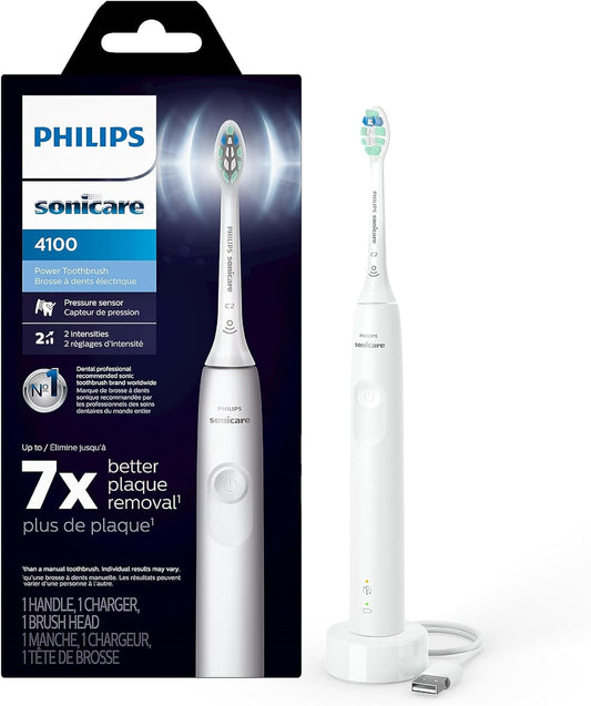 Philips Sonicare 4100 Power Toothbrush, White HX3681/23