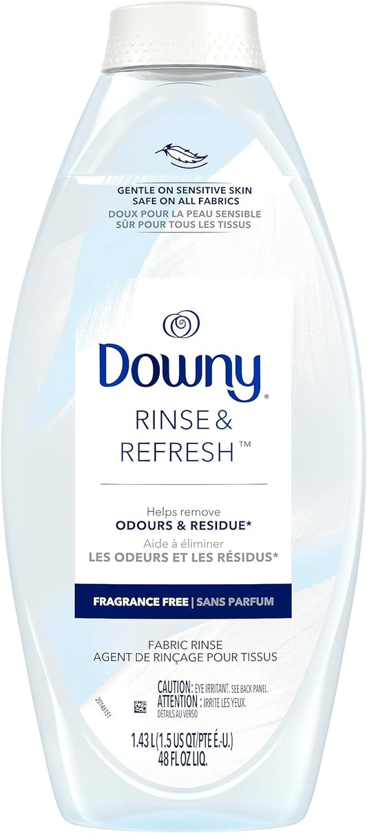 Downy Rinse & Refresh Free & Gentle Odour Remover and Fabric Softener, Fragrance Free