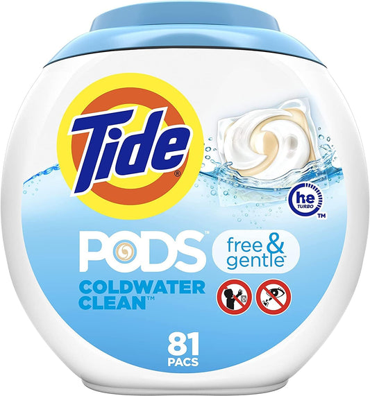 Tide PODS Free & Gentle, Laundry Detergent Liquid Pacs