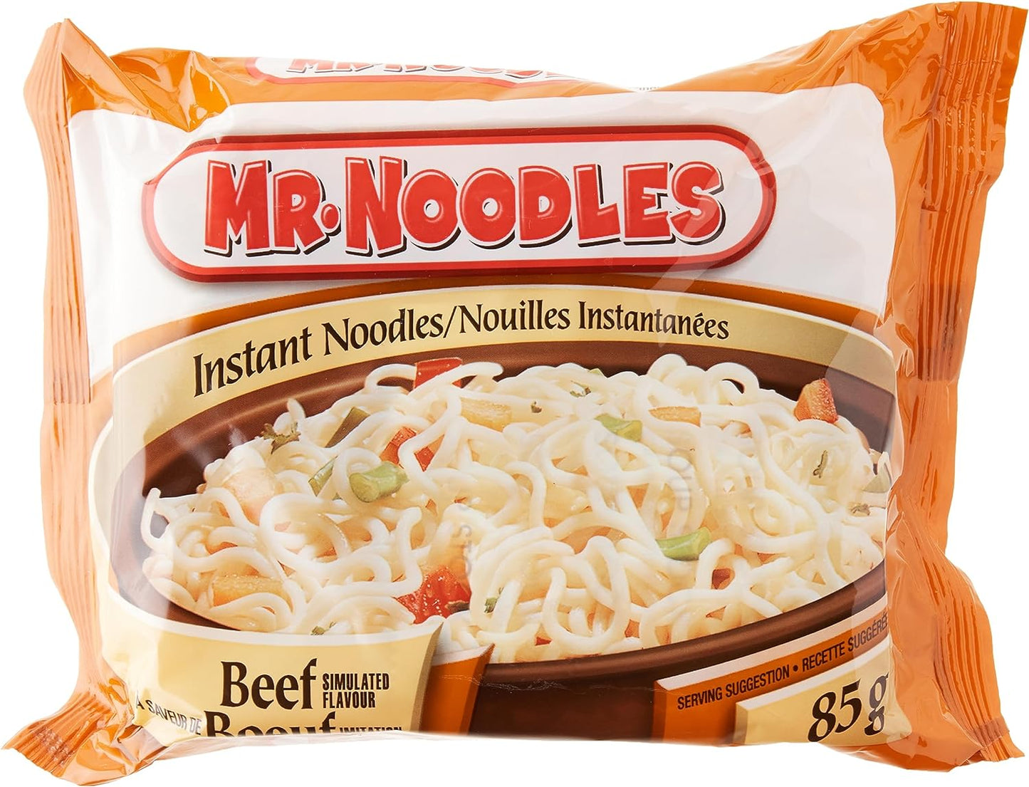 Mr. Noodles Beef Flavour Flat Instant Noodles (Pack of 24)