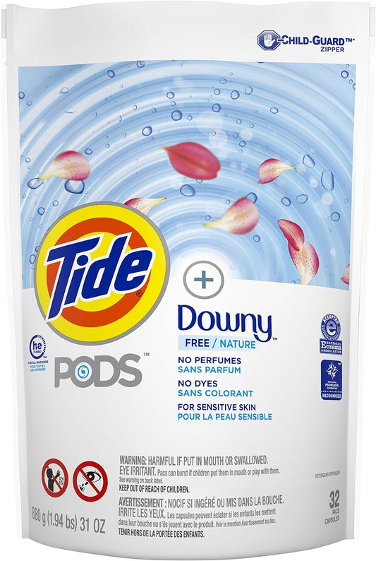 Tide Pods Pods +Downy Free, Liquid Laundry Detergent Pacs