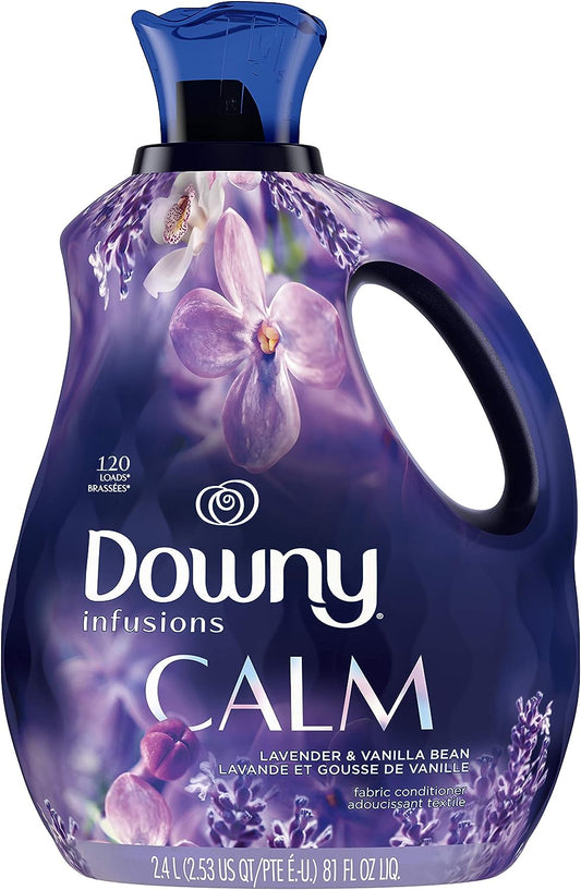 Downy Infusions Fabric Softener Liquid, Calm, Lavender & Vanilla Bean